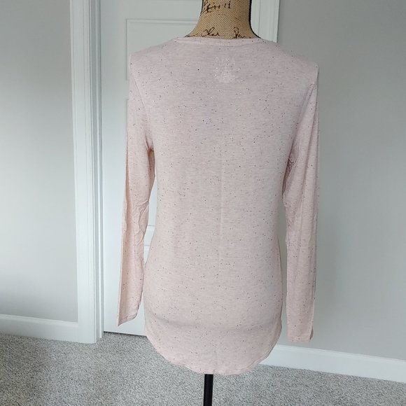 🛍️ BUNDLE ONLY | Apt 9 blush metallic sparkle top Small - Picture 4 of 14